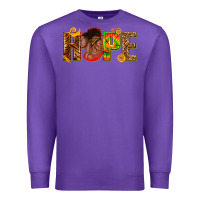 Purple hope afro Premium Sweatshirt - texasbilliewilder