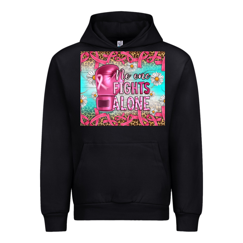 Breast Cancer  No One Fıghts Alone Tumbler Urban Hoodie by Artiststas | Teevron