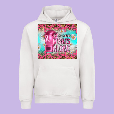 Breast Cancer  No One Fıghts Alone Tumbler Urban Hoodie Designed By Artiststas