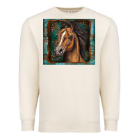 Sandshell western horse Premium Sweatshirt - Zillion Design Studio