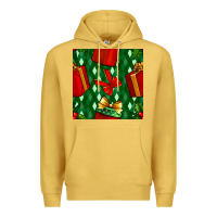 Christmas Surprise Gift Box Seamless Pattern Premium Hoodie | Teevron