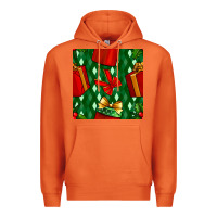 Carrot christmas surprise gift box seamless pattern Premium Hoodie - BundleAndBundleShop