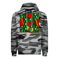Slate Camo christmas surprise gift box seamless pattern Premium Hoodie - BundleAndBundleShop