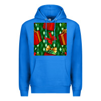 True Royal christmas surprise gift box seamless pattern Premium Hoodie - BundleAndBundleShop
