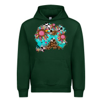 Forest Green race sunflower patches Urban Hoodie - AdoDesignShop