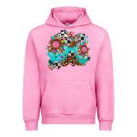 Fuchsia Pink race sunflower patches Urban Hoodie - AdoDesignShop