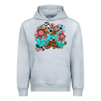 Heather Grey race sunflower patches Urban Hoodie - AdoDesignShop