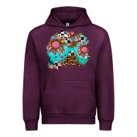 Mauve Wine race sunflower patches Urban Hoodie - AdoDesignShop