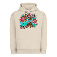 Pigment French Oak race sunflower patches Urban Hoodie - AdoDesignShop