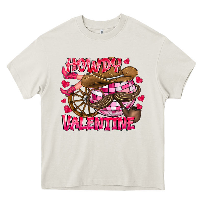 Howdy Valentine Heavy Core Tee by CowhideDigitalArt | Teevron