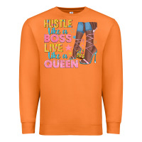 Carrot hustle like a boss live like a queen Premium Sweatshirt - texasbilliewilder