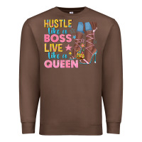 Chestnut hustle like a boss live like a queen Premium Sweatshirt - texasbilliewilder