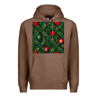 Chestnut christmas ornaments seamless  pattern Premium Hoodie - BundleAndBundleShop