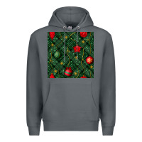 Rock christmas ornaments seamless  pattern Premium Hoodie - BundleAndBundleShop