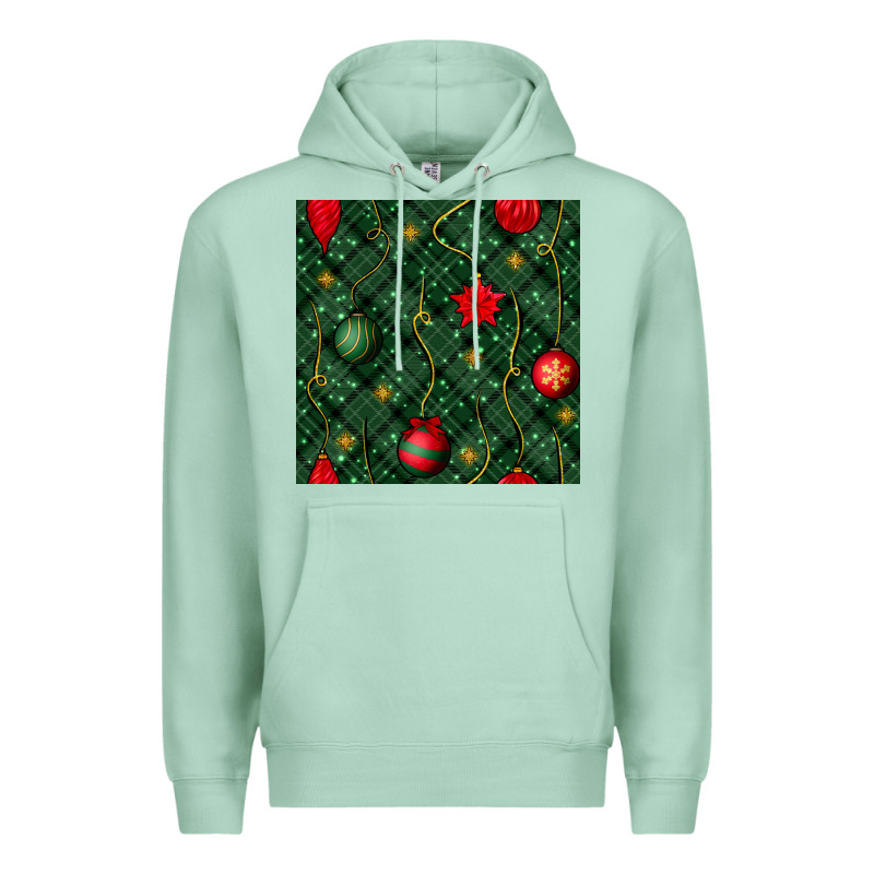 Christmas Ornaments Seamless  Pattern Premium Hoodie by BundleAndBundleShop | Teevron