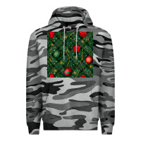 Slate Camo christmas ornaments seamless  pattern Premium Hoodie - BundleAndBundleShop