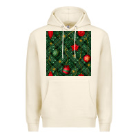 Tofu christmas ornaments seamless  pattern Premium Hoodie - BundleAndBundleShop