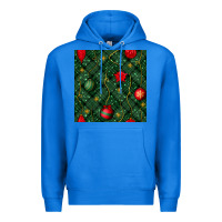 True Royal christmas ornaments seamless  pattern Premium Hoodie - BundleAndBundleShop