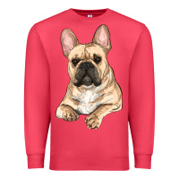 Cardinal French bulldog sitting Premium Sweatshirt - RanaPortraitStore
