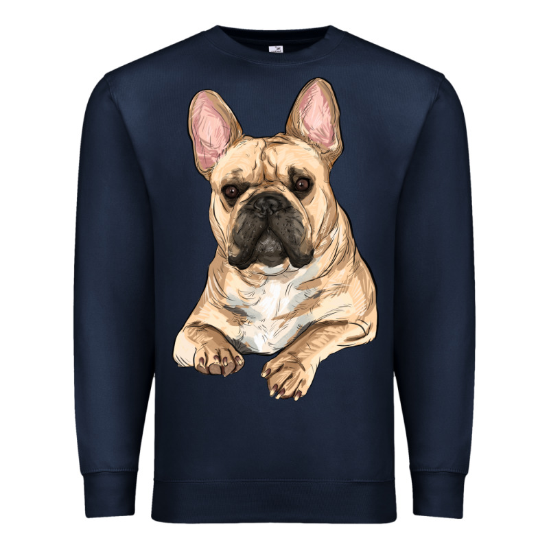 French Bulldog Sitting Premium Sweatshirt by RanaPortraitStore | Teevron