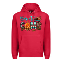 Cardinal born to camp Premium Hoodie - JahusDesignShop