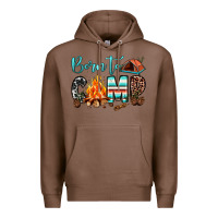 Chestnut born to camp Premium Hoodie - JahusDesignShop