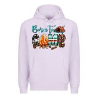 Lilac born to camp Premium Hoodie - JahusDesignShop
