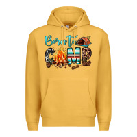 Mustard born to camp Premium Hoodie - JahusDesignShop