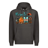 Smoke born to camp Premium Hoodie - JahusDesignShop