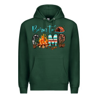 Sports Green born to camp Premium Hoodie - JahusDesignShop