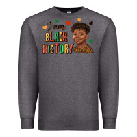 Charcoal Heather i am black history afro black boy child juneteenth Premium Sweatshirt - texasbilliewilder