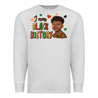 Dove Grey i am black history afro black boy child juneteenth Premium Sweatshirt - texasbilliewilder
