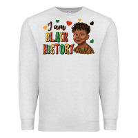 Oatmeal Heather i am black history afro black boy child juneteenth Premium Sweatshirt - texasbilliewilder