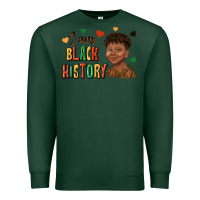 Sports Green i am black history afro black boy child juneteenth Premium Sweatshirt - texasbilliewilder