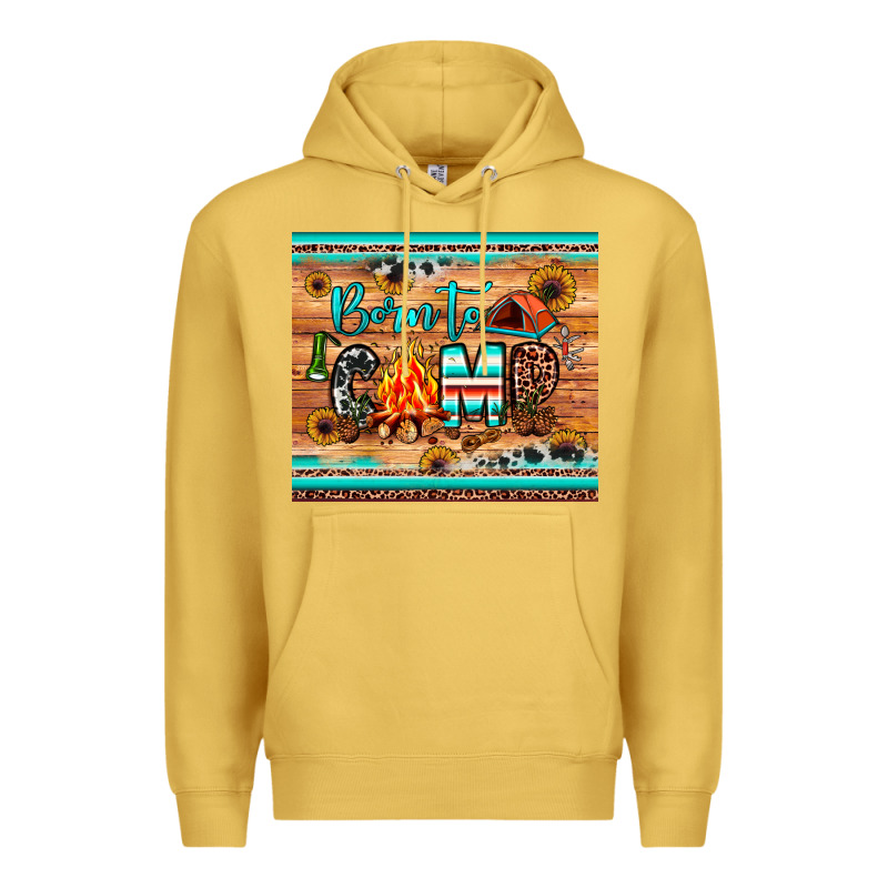 Born To Camp Premium Hoodie by JahusDesignShop | Teevron
