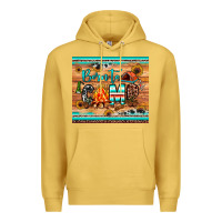 Antique Gold born to camp Premium Hoodie - JahusDesignShop