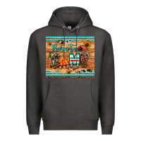 Charcoal Heather born to camp Premium Hoodie - JahusDesignShop