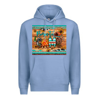 Colony Blue born to camp Premium Hoodie - JahusDesignShop