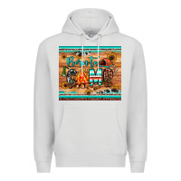 Dove Grey born to camp Premium Hoodie - JahusDesignShop