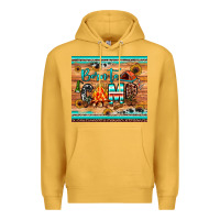 Mustard born to camp Premium Hoodie - JahusDesignShop