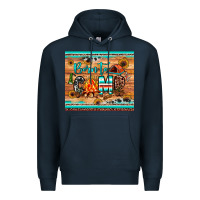 Navy born to camp Premium Hoodie - JahusDesignShop
