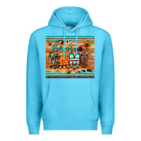 Ocean Blue born to camp Premium Hoodie - JahusDesignShop