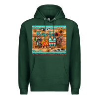 Sports Green born to camp Premium Hoodie - JahusDesignShop