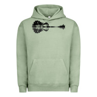 Pigment Oil Green Nature Guitar Urban Hoodie - Bettercallsaul