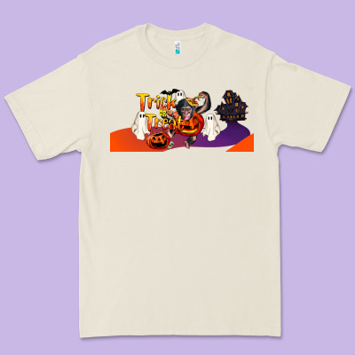 Trick Or Treat Baby Chimpanzee Premium Tee Designed By Lillyallendesigns