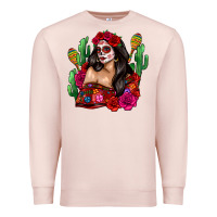 Pale Pink mexico girl Premium Sweatshirt - Zillion Design Studio
