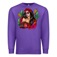 Purple mexico girl Premium Sweatshirt - Zillion Design Studio