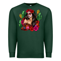 Sports Green mexico girl Premium Sweatshirt - Zillion Design Studio