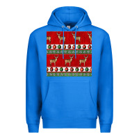 True Royal christmas deer and ornaments seamless pattern Premium Hoodie - BundleAndBundleShop