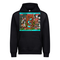 Black easter bunny's leopard cowhide cactus Urban Hoodie - JahusDesignShop